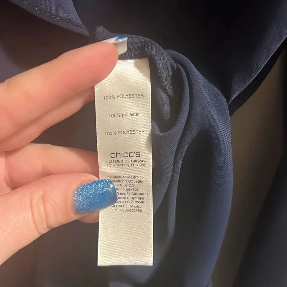 ✨Chicos Ruffle-Front Sz 0 Shirt✨ - Picture 9 of 9